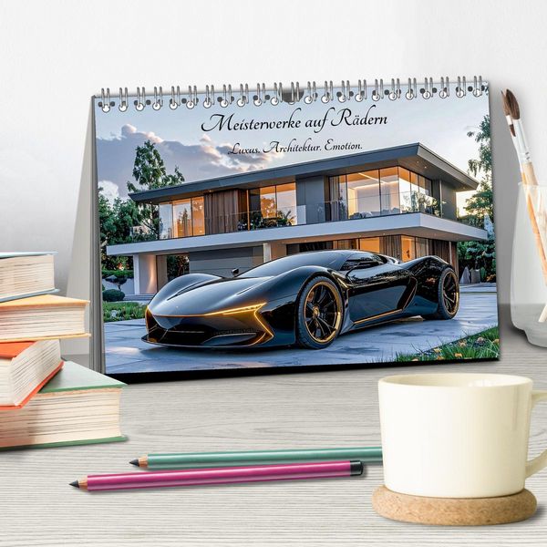 Produktbild: Meisterwerke auf R&auml;dern Luxus. Architektur. Emotion. (Tischkalender 2026 DIN A5 quer), CALVENDO Monatskalender