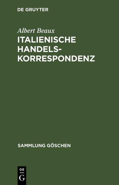 Produktbild: Italienische Handelskorrespondenz