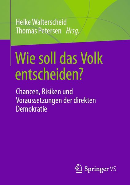 Produktbild: Wie soll das Volk entscheiden?