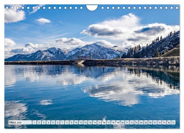 Produktbild: Gr&uuml;&szlig;e aus Saalbach (Wandkalender 2026 DIN A4 quer), CALVENDO Monatskalender
