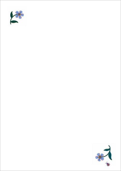 Produktbild: myNOTES Papeterie: Notizblock Cottage Style: Vergissmeinnicht