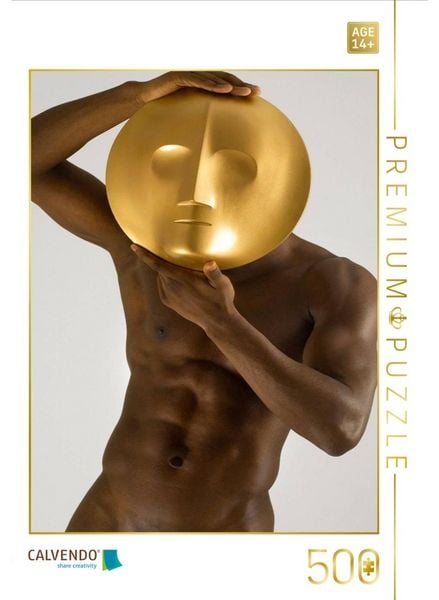 CALVENDO Puzzle Ein Motiv aus dem Kalender Masquerade - Männliche Aktfotografie | 500 Teile Lege-Größe 48 × 36 cm Foto-Puzzle für Erwachsene