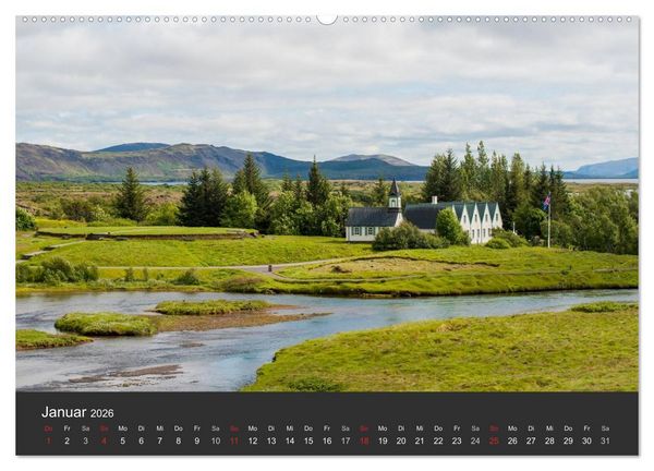 Produktbild: Island Highlights (hochwertiger Premium Wandkalender 2026 DIN A2 quer), Kunstdruck in Hochglanz