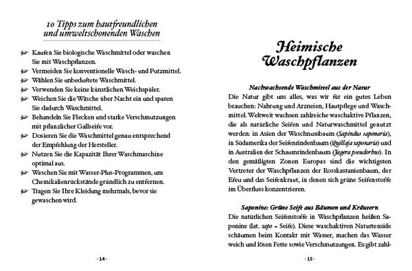 Produktbild: Das gro&szlig;e kleine Buch: Naturwaschmittel aus Wald und Wiese