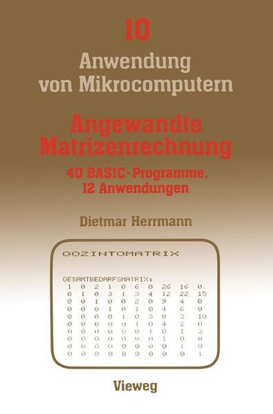 Produktbild: Angewandte Matrizenrechnung