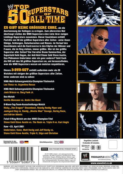 Produktbild: Top 50 Superstars Of All Time [3 DVDs]