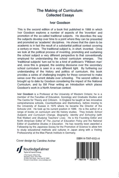 Produktbild: The Making Of The Curriculum