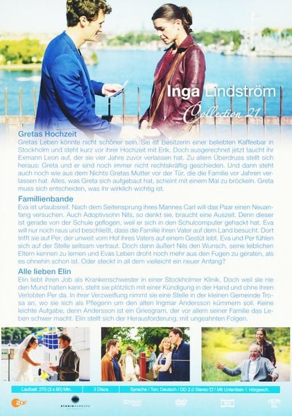 Produktbild: Inga Lindstr&ouml;m Collection 21 [3 DVDs]