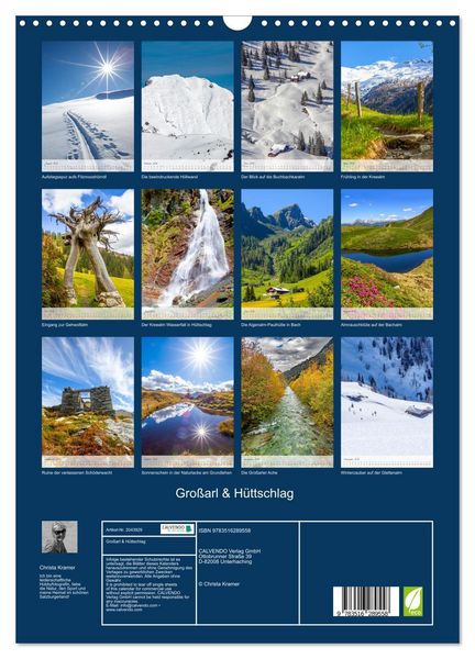 Produktbild: Gro&szlig;arl & H&uuml;ttschlag (Wandkalender 2026 DIN A3 hoch), CALVENDO Monatskalender
