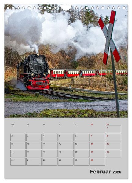 Produktbild: Brockenbahn - Terminplaner (Wandkalender 2026 DIN A4 hoch), CALVENDO Monatskalender