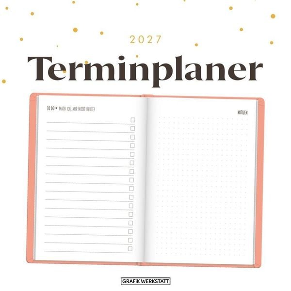 Produktbild: Terminplaner Lederlook 2027 Peach
