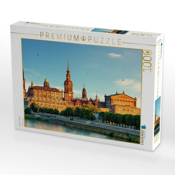 Produktbild: CALVENDO Puzzle Dresdner Altstadt | 1000 Teile Lege-Gr&ouml;&szlig;e 64x48cm Foto-Puzzle f&uuml;r gl&uuml;ckliche Stunden
