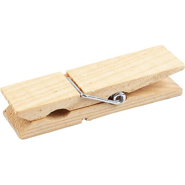 Produktbild: Creativ Company Holzklammer, L 7,2 cm, B 2 cm, 4 Stk