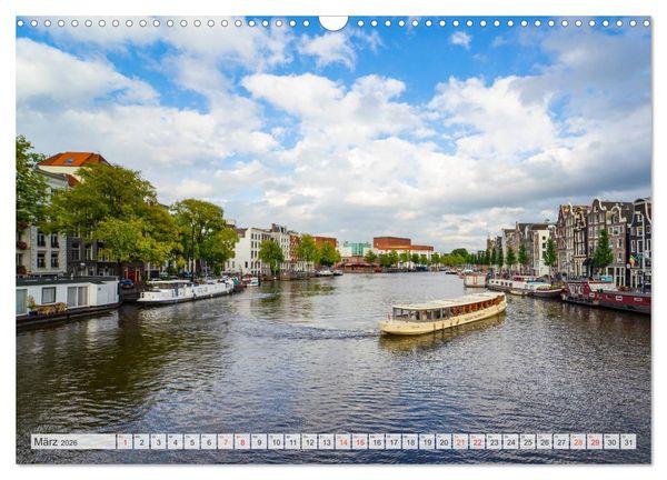 Produktbild: Amsterdam - Hauptstadt der Niederlande (Wandkalender 2026 DIN A3 quer), CALVENDO Monatskalender