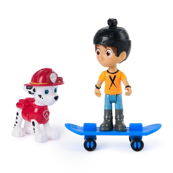 Produktbild: PAW Patrol Hero Pups &ndash; Actionfigurenset mit Marshall Hundefigur, Danny X Figur und Skateboard