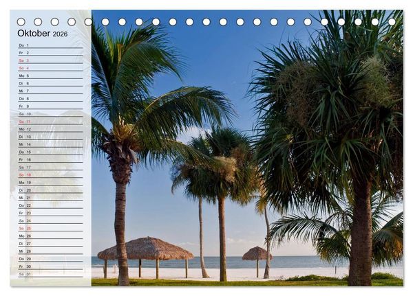 Produktbild: FLORIDA Idyllischer Sonnenscheinstaat (Tischkalender 2026 DIN A5 quer), CALVENDO Monatskalender