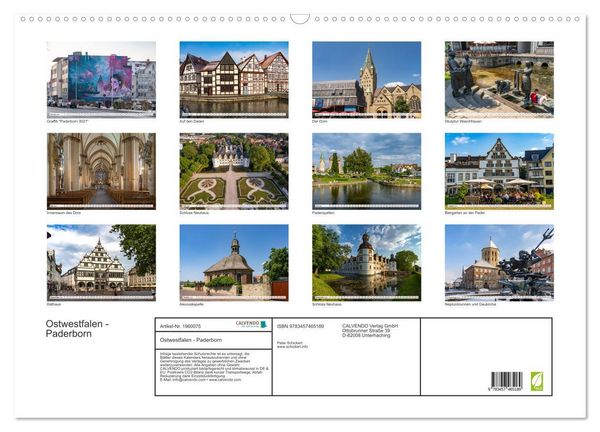 Produktbild: Ostwestfalen - Paderborn (Wandkalender 2026 DIN A2 quer), CALVENDO Monatskalender