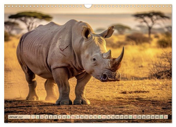 Produktbild: Gro&szlig;tiere - Weltweit (Wandkalender 2027 DIN A3 quer), CALVENDO Monatskalender