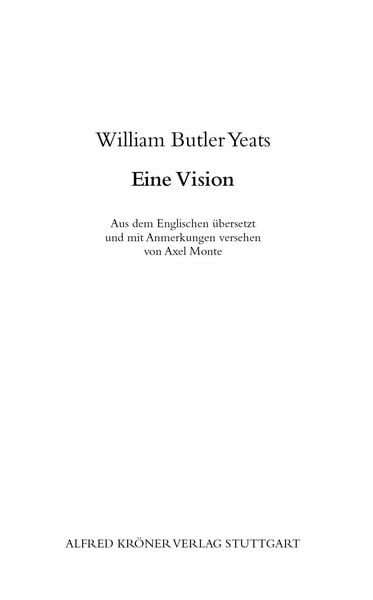 Produktbild: Eine Vision
