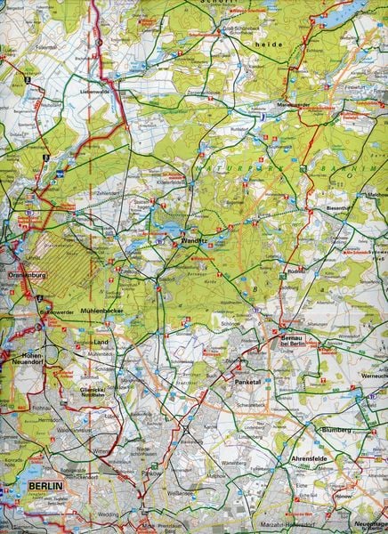 Produktbild: BVA ADFC Radtourenkarte Brandenburg Spreewald 1:150.000