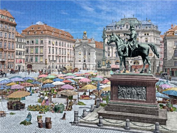 Produktbild: CALVENDO Puzzle Wien - Hof (Marktplatz) | 1000 Teile Lege-Gr&ouml;&szlig;e 64x48cm Foto-Puzzle f&uuml;r gl&uuml;ckliche Stunden
