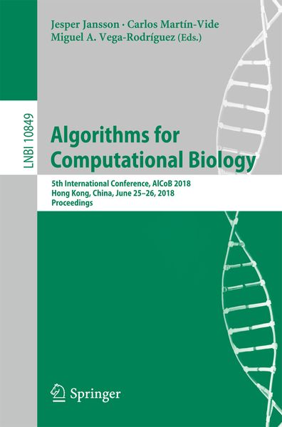 Produktbild: Algorithms for Computational Biology