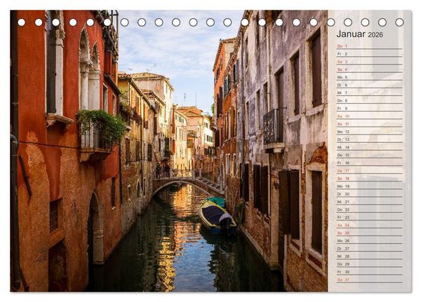 Produktbild: Wundervolles Venedig (Tischkalender 2026 DIN A5 quer), CALVENDO Monatskalender
