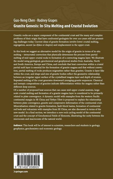 Produktbild: Granite Genesis: In-Situ Melting and Crustal Evolution