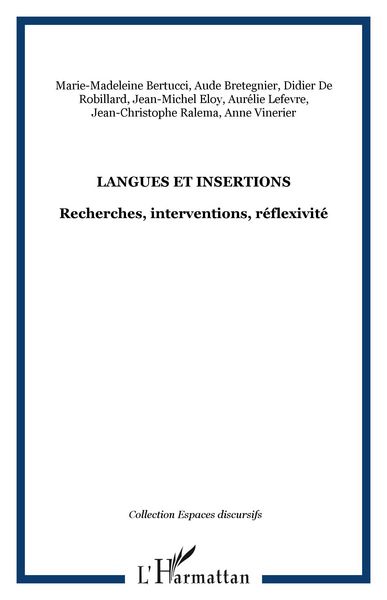 Produktbild: Langues et insertions