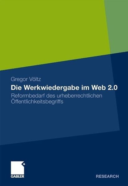 Produktbild: Die Werkwiedergabe im Web 2.0