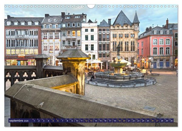 Produktbild: AIX-LA-CHAPELLE Ville imp&eacute;riale (Calendrier mural 2026 DIN A3 vertical), CALVENDO calendrier mensuel