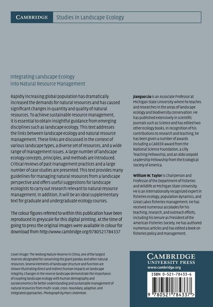 Produktbild: Integrating Landscape Ecology Into Natural Resource Management