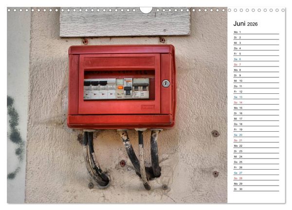 Produktbild: Unter Strom - Elektroinstallationen der besonderen Art (Wandkalender 2026 DIN A3 quer), CALVENDO Monatskalender