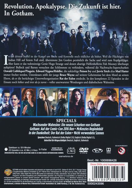 Produktbild: Gotham - Staffel 3 [6 DVDs]