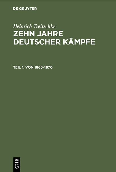 Produktbild: Von 1865&ndash;1870