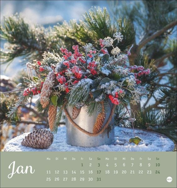 Produktbild: Herzliche Blumengr&uuml;&szlig;e Postkartenkalender 2027