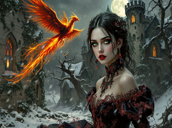 Produktbild: CALVENDO Puzzle Meisterin des Phoenix | 2000 Teile Lege-Gr&ouml;&szlig;e 90x67cm Foto-Puzzle f&uuml;r gl&uuml;ckliche Stunden