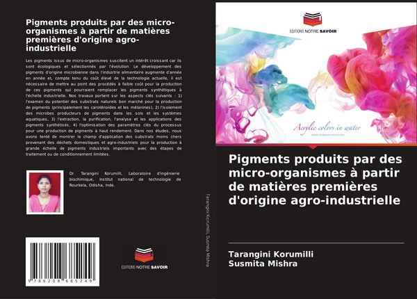 Produktbild: Pigments produits par des micro-organismes &agrave; partir de mati&egrave;res premi&egrave;res d'origine agro-industrielle