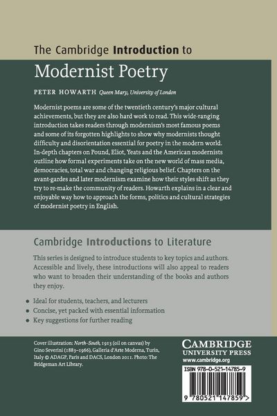 Produktbild: The Cambridge Introduction to Modernist Poetry