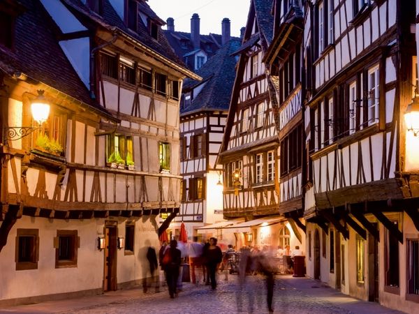 Produktbild: CALVENDO Puzzle Weinstuben in den Gassen von La Petite France | 1000 Teile Lege-Gr&ouml;&szlig;e 64x48cm Foto-Puzzle f&uuml;r gl&uuml;ckliche Stunden