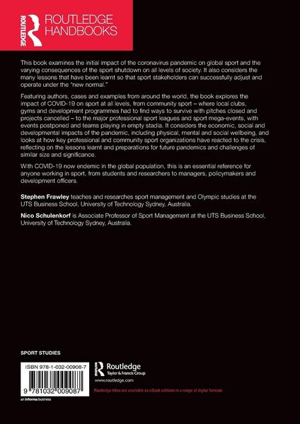 Produktbild: Routledge Handbook of Sport and COVID-19
