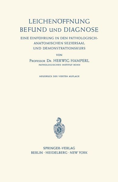 Produktbild: Leichen&ouml;ffnung Befund und Diagnose