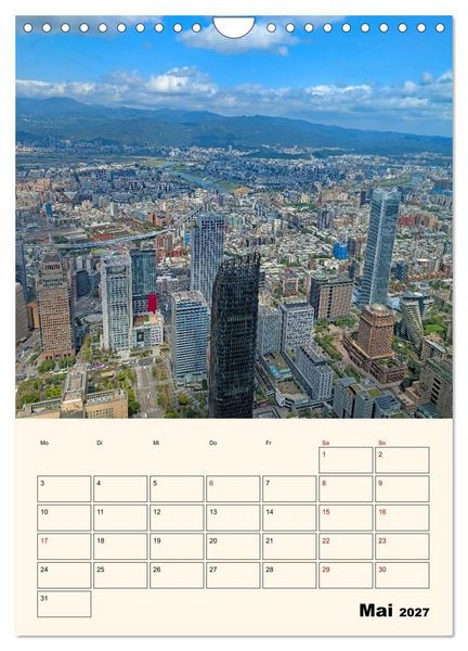 Produktbild: Taipeh &ndash; Stadt der Kontraste (Wandkalender 2027 DIN A4 hoch), CALVENDO Monatskalender