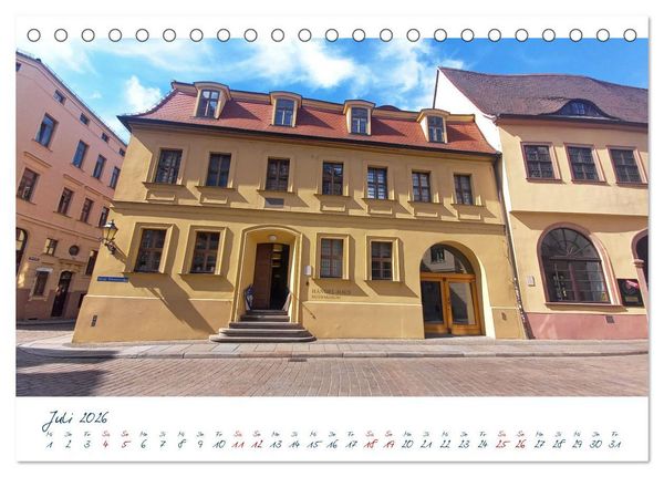 Produktbild: Halle an der Saale. Wir schlendern durch die Heimat von Georg Friedrich H&auml;ndel (Tischkalender 2026 DIN A5 quer), CALVENDO Monatskalender