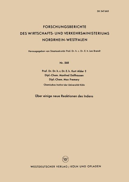 Produktbild: &Uuml;ber einige neue Reaktionen des Indens