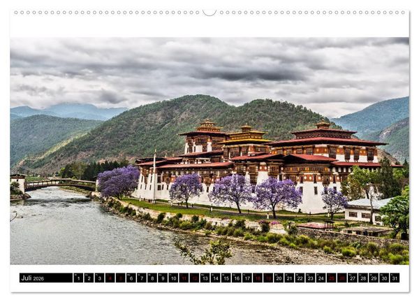 Produktbild: Bhutan - Natur und Tradition (Wandkalender 2026 DIN A2 quer), CALVENDO Monatskalender