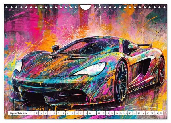 Produktbild: Neon Speed (Wandkalender 2026 DIN A4 quer), CALVENDO Monatskalender