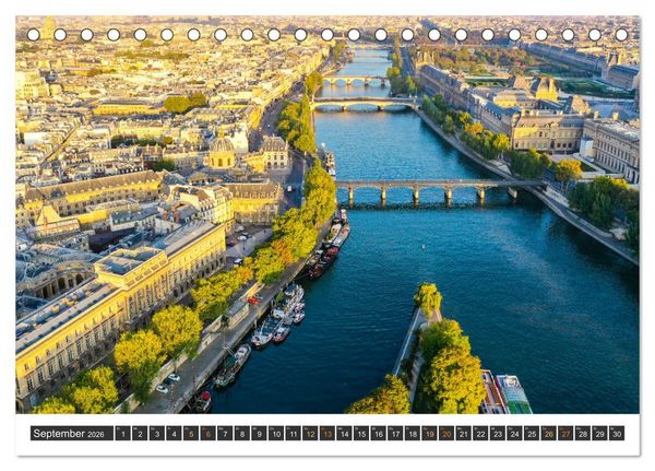 Produktbild: Bonjour Paris (Tischkalender 2026 DIN A5 quer), CALVENDO Monatskalender