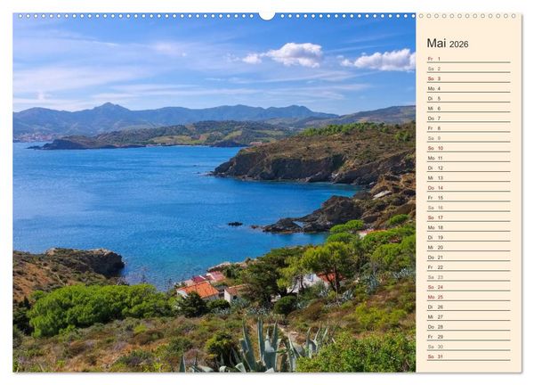 Produktbild: Cote Vermeille - Wo die Pyren&auml;en das Meer k&uuml;ssen (Wandkalender 2026 DIN A2 quer), CALVENDO Monatskalender