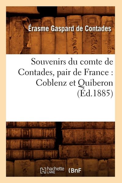 Produktbild: Souvenirs du comte de Contades, pair de France